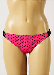Bas de maillot de bain tissage satiné culotte rose BANANA MOON femme