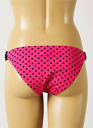 Bas de maillot de bain tissage satiné culotte rose BANANA MOON femme