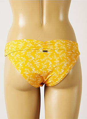 Bas de maillot de bain imprimé fleurs culotte jaune BANANA MOON femme