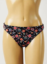 Bas de maillot de bain imprimé fleurs culotte noir BANANA MOON femme
