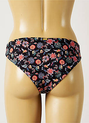 Bas de maillot de bain imprimé fleurs culotte noir BANANA MOON femme