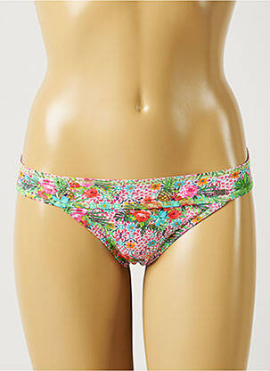 Bas de maillot de bain imprimé fleurs culotte rose BANANA MOON femme