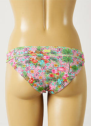 Bas de maillot de bain imprimé fleurs culotte rose BANANA MOON femme