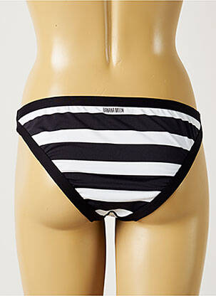 Bas de maillot de bain tissage satiné culotte noir BANANA MOON femme
