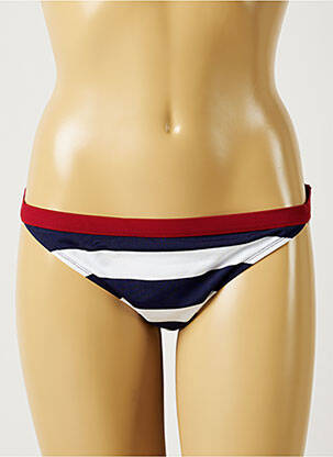 Bas de maillot de bain tissage satiné culotte bleu BANANA MOON femme