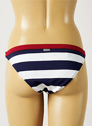 Bas de maillot de bain tissage satiné culotte bleu BANANA MOON femme