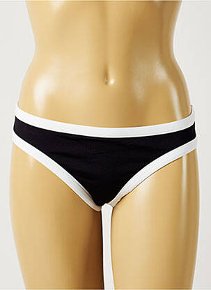 Bas de maillot de bain tissage satiné culotte noir BANANA MOON femme