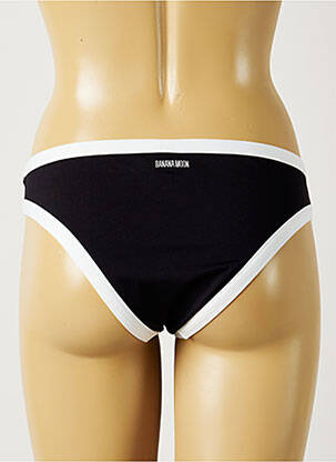 Bas de maillot de bain tissage satiné culotte noir BANANA MOON femme