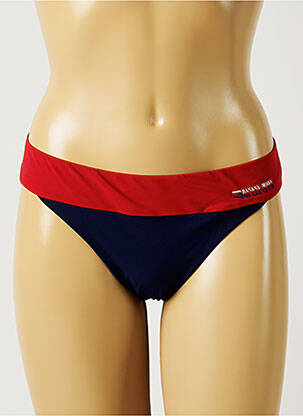 Bas de maillot de bain tissage satiné culotte bleu BANANA MOON femme