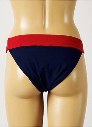 Bas de maillot de bain tissage satiné culotte bleu BANANA MOON femme
