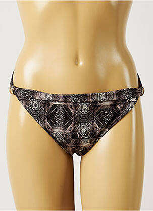 Bas de maillot de bain imprimé fantaisie culotte noir BANANA MOON femme