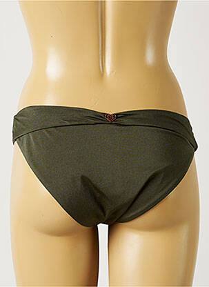 Bas de maillot de bain tissage satiné culotte vert BANANA MOON femme