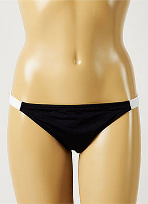 Bas de maillot de bain tissage satiné bikini noir BANANA MOON femme