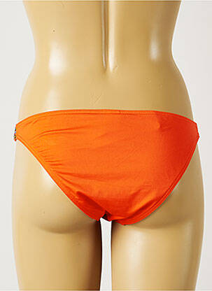 Bas de maillot de bain tissage satiné bikini orange BANANA MOON femme