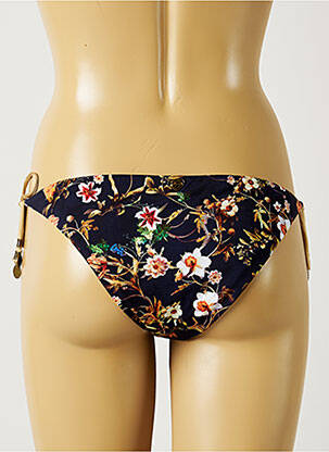 Bas de maillot de bain imprimé fleurs bikini bleu BANANA MOON femme
