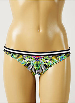 Bas de maillot de bain imprimé tie and dye bikini vert BANANA MOON femme