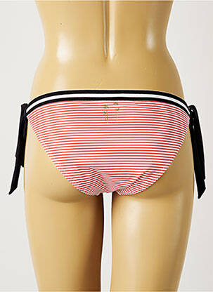 Bas de maillot de bain tissage satiné bikini rouge BANANA MOON femme