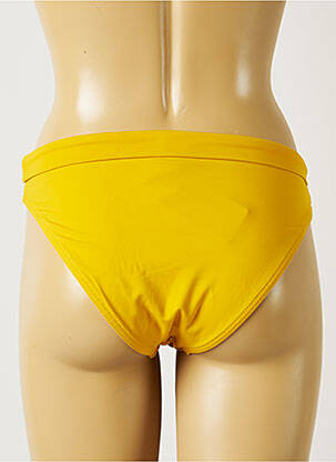 Bas de maillot de bain tissage satiné culotte jaune BANANA MOON femme