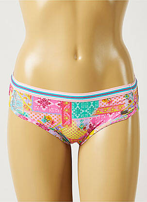 Bas de maillot de bain imprimé fleurs shorty jaune BANANA MOON femme