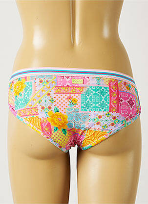 Bas de maillot de bain imprimé fleurs shorty jaune BANANA MOON femme