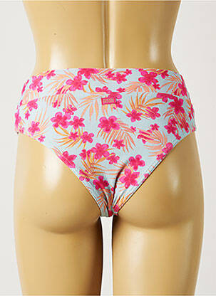 Bas de maillot de bain imprimé fleurs culotte bleu BANANA MOON femme