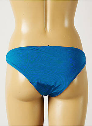Bas de maillot de bain tissage satiné culotte bleu BANANA MOON femme