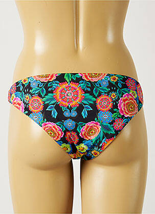Bas de maillot de bain imprimé fleurs culotte bleu BANANA MOON femme