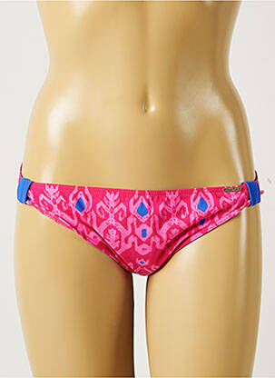 Bas de maillot de bain tissage satiné culotte rose BANANA MOON femme