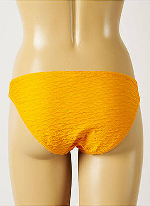 Bas de maillot de bain tissage texturé culotte jaune BANANA MOON femme