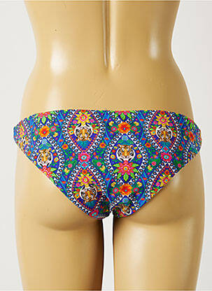 Bas de maillot de bain imprimé fleurs culotte bleu BANANA MOON femme