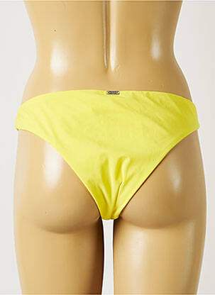 Bas de maillot de bain tissage satiné culotte jaune BANANA MOON femme