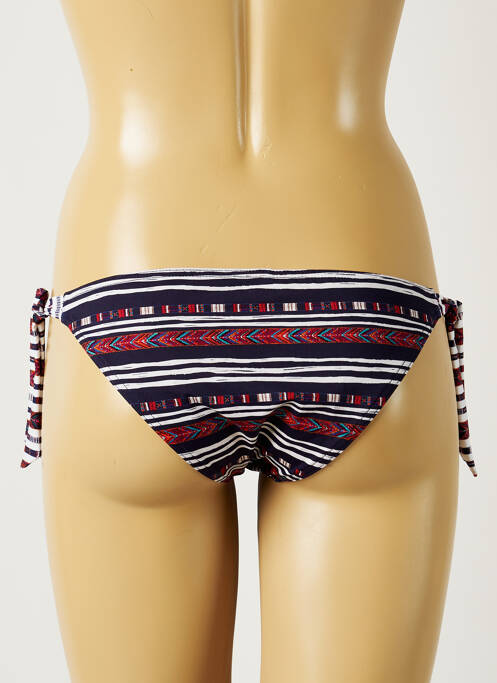 Bas de maillot de bain fermeture liens à nouer bikini bleu BANANA MOON femme