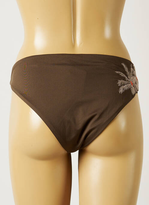 Bas de maillot de bain marron BANANA MOON pour femme