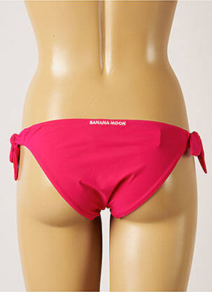 Bas de maillot de bain tissage satiné culotte rose BANANA MOON femme