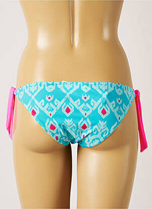 Bas de maillot de bain tissage satiné culotte bleu BANANA MOON femme