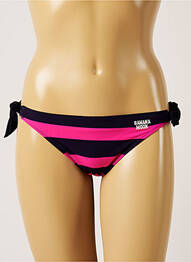 Bas de maillot de bain imprimé rayures culotte violet BANANA MOON femme