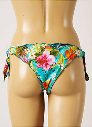Bas de maillot de bain tissage satiné culotte bleu BANANA MOON femme