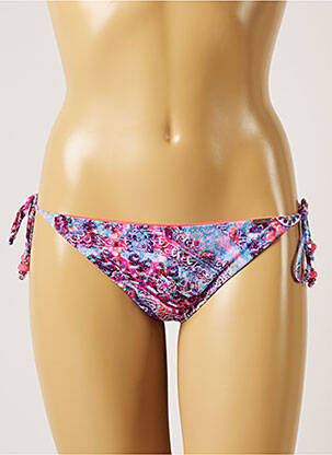Bas de maillot de bain tissage satiné culotte rose BANANA MOON femme