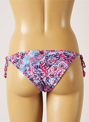 Bas de maillot de bain tissage satiné culotte rose BANANA MOON femme
