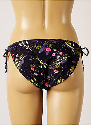 Bas de maillot de bain tissage satiné culotte noir BANANA MOON femme