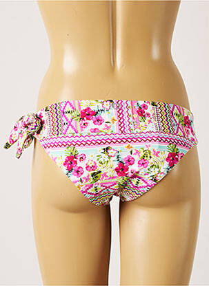 Bas de maillot de bain imprimé fleurs culotte bleu BANANA MOON femme