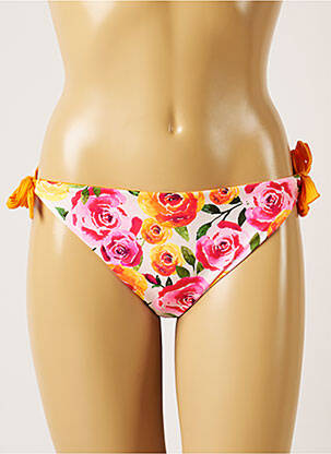 Bas de maillot de bain imprimé fleurs culotte orange BANANA MOON femme