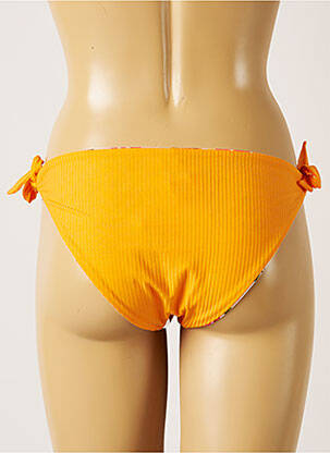 Bas de maillot de bain imprimé fleurs culotte orange BANANA MOON femme