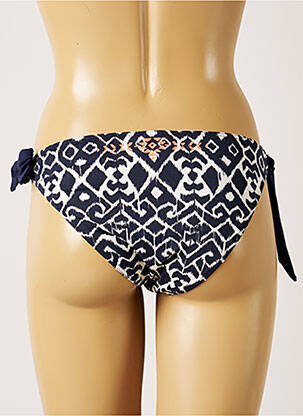 Bas de maillot de bain fermeture liens à nouer culotte bleu BANANA MOON femme