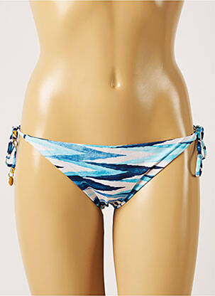 Bas de maillot de bain fermeture liens à nouer culotte bleu BANANA MOON femme