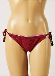 Bas de maillot de bain fermeture liens à nouer culotte marron BANANA MOON femme