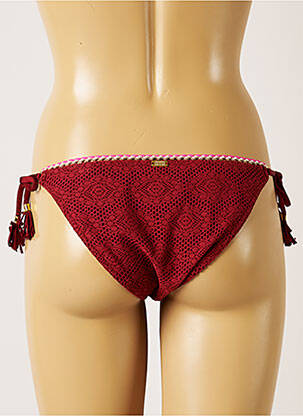 Bas de maillot de bain fermeture liens à nouer culotte marron BANANA MOON femme