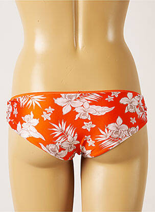 Bas de maillot de bain imprimé fleurs culotte orange BANANA MOON femme