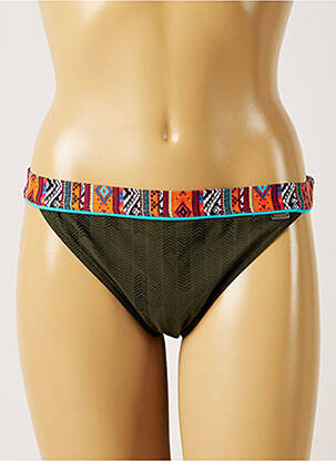 Bas de maillot de bain stretch culotte vert BANANA MOON femme