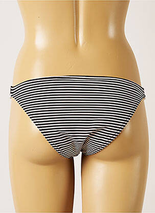 Bas de maillot de bain imprimé rayures culotte noir BANANA MOON femme